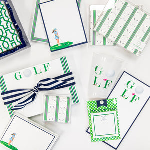 Stock Shoppe: 8.5x5.5 Golf Stripe Slab Notepad