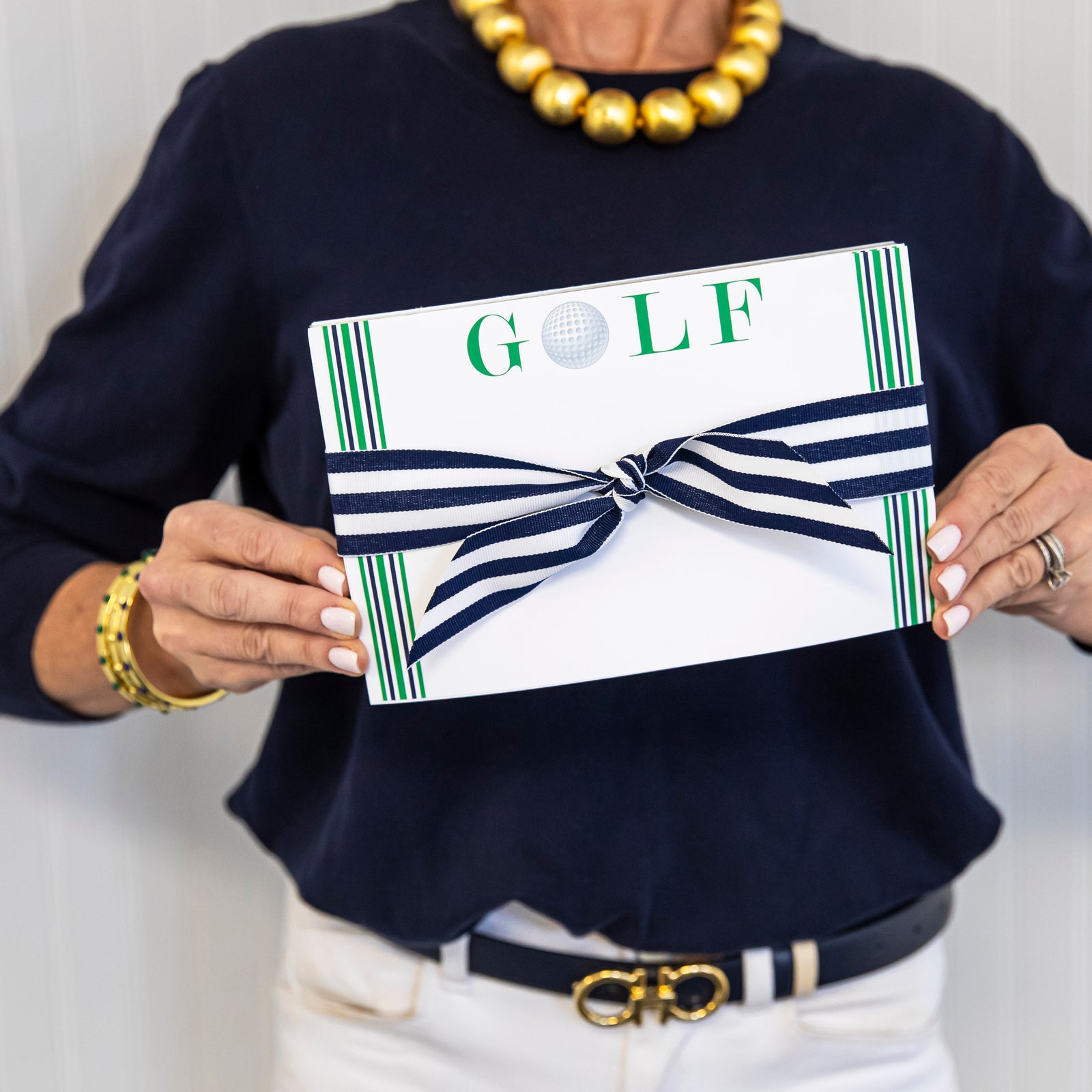 Stock Shoppe: 8.5x5.5 Golf Stripe Slab Notepad