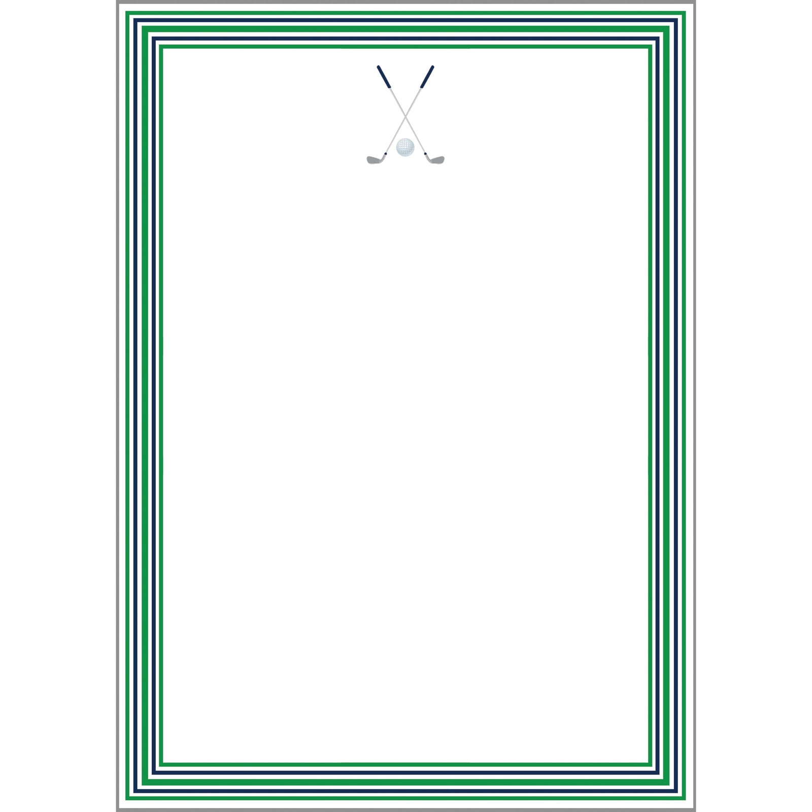 In Stock 5x7 Golf Stripe Notepad