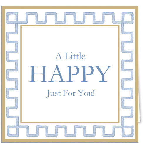 In Stock Gift Enclosure Cards + Envelopes | Tan Greek Key Border