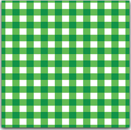 In Stock Paper Table Runner | Green Gingham Check