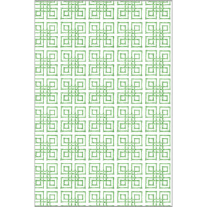 Bamboo Fret Rectangle Tablecloth | Green