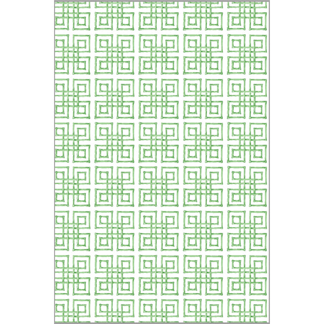 In stock Rectangle Tablecloth | Green Bamboo Fret