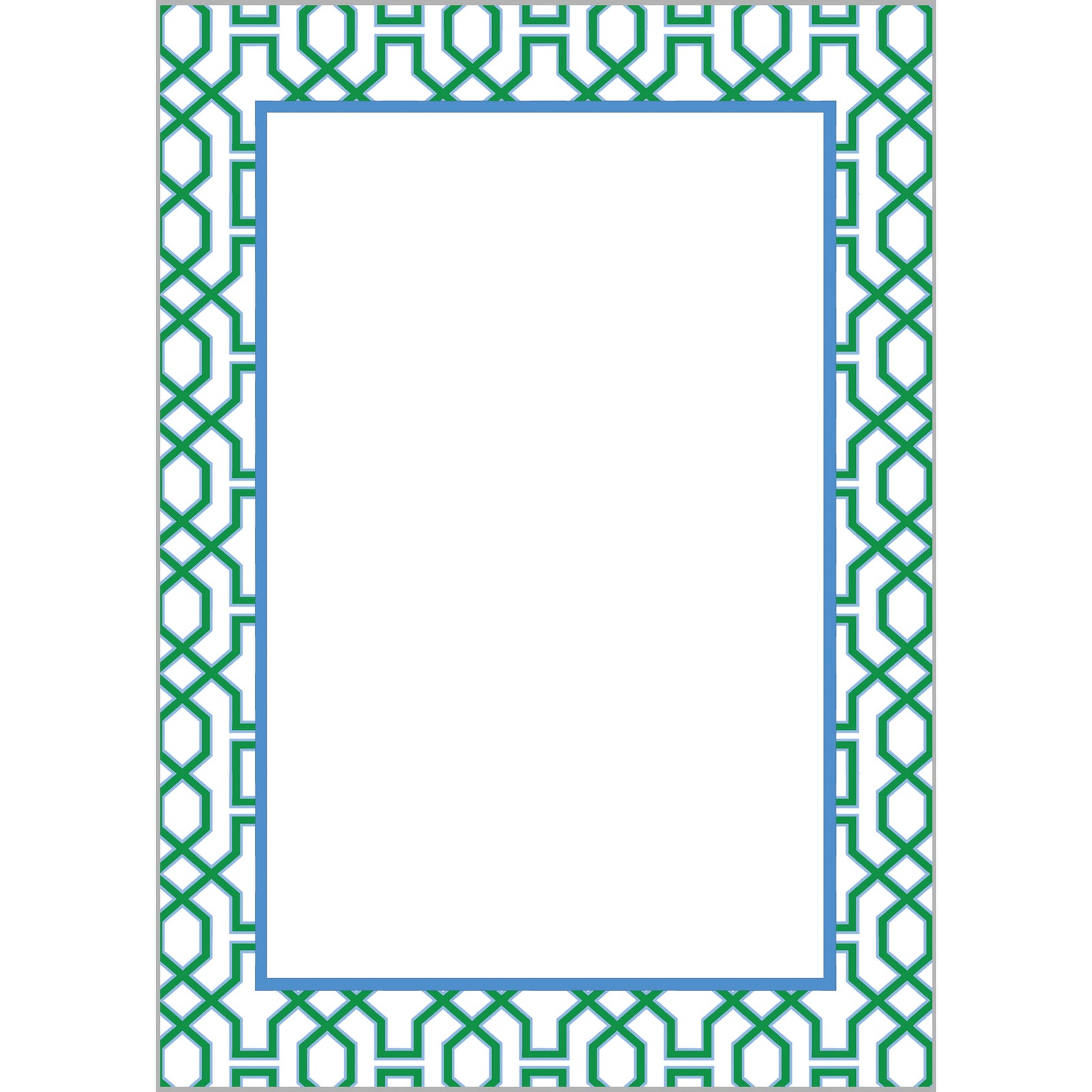Stock Shoppe: 5x7 Green Trellis Notepad