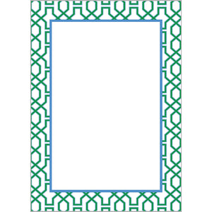 Stock Shoppe: 5x7 Green Trellis Notepad