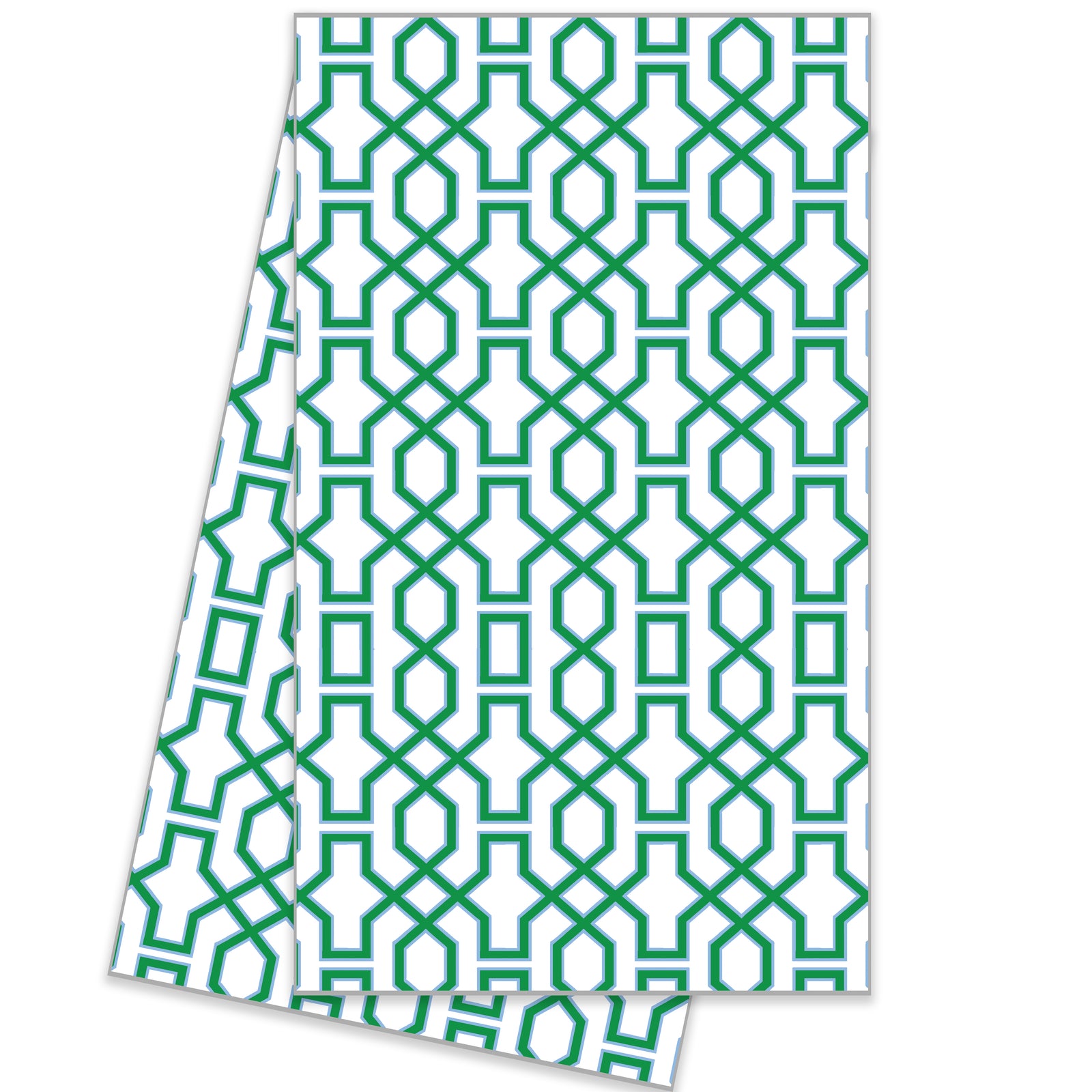 WH Hostess Cotton Tea Towel | Green Trellis