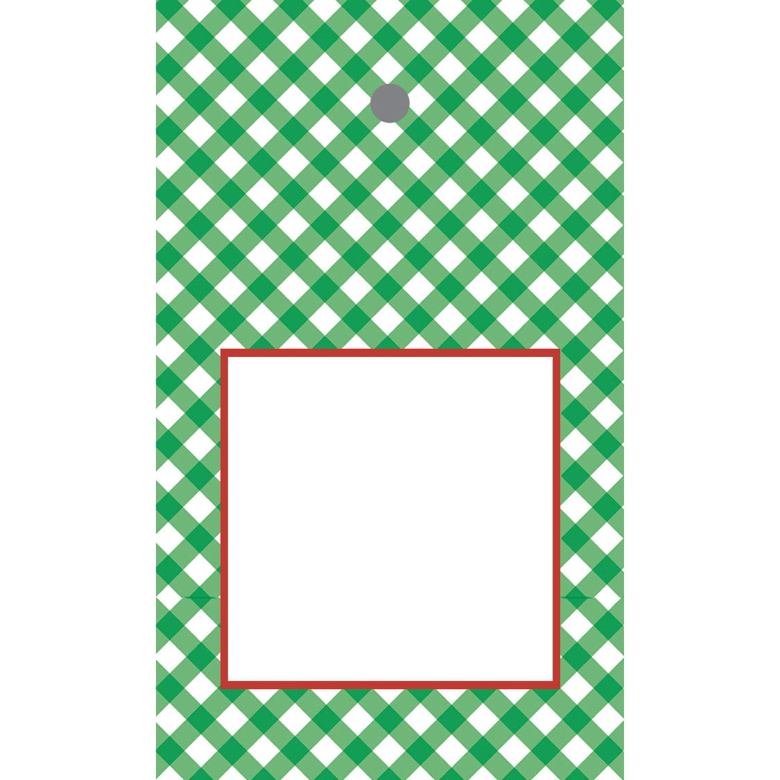 In Stock Gift Tags | Green Gingham Check