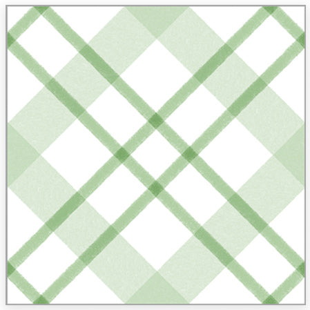 In Stock Continuous Roll Gift Wrap | Green Plaid