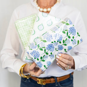 WH Paper Guest Towels | Blue + Green Paisley