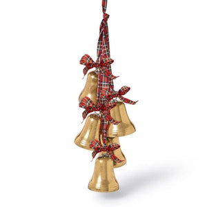 Hanging Bells Decor on Tartan Ribbon