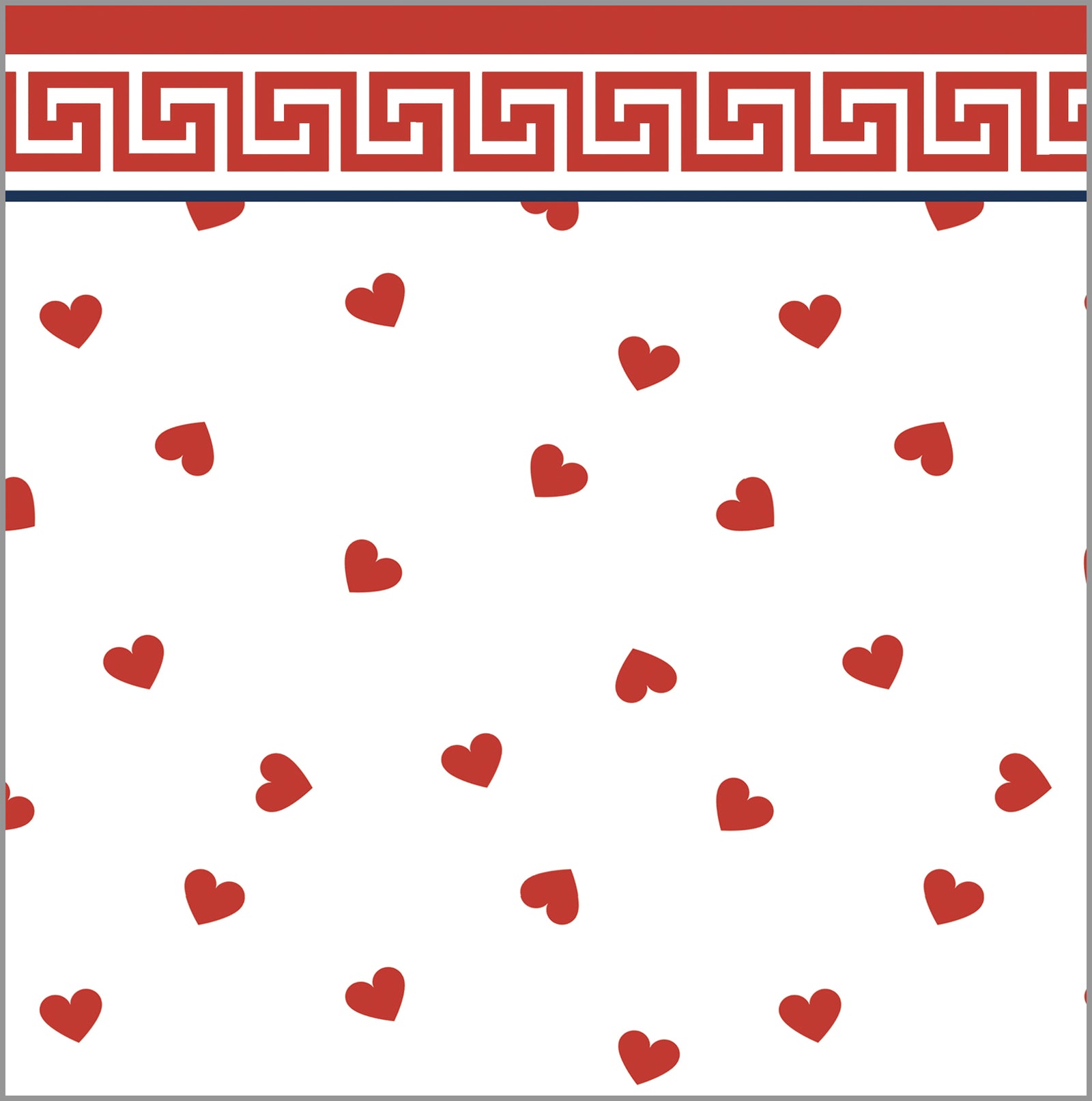 In Stock Paper Table Runner | Hearts