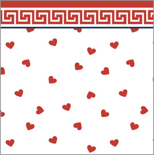 Paper Table Runner | Hearts