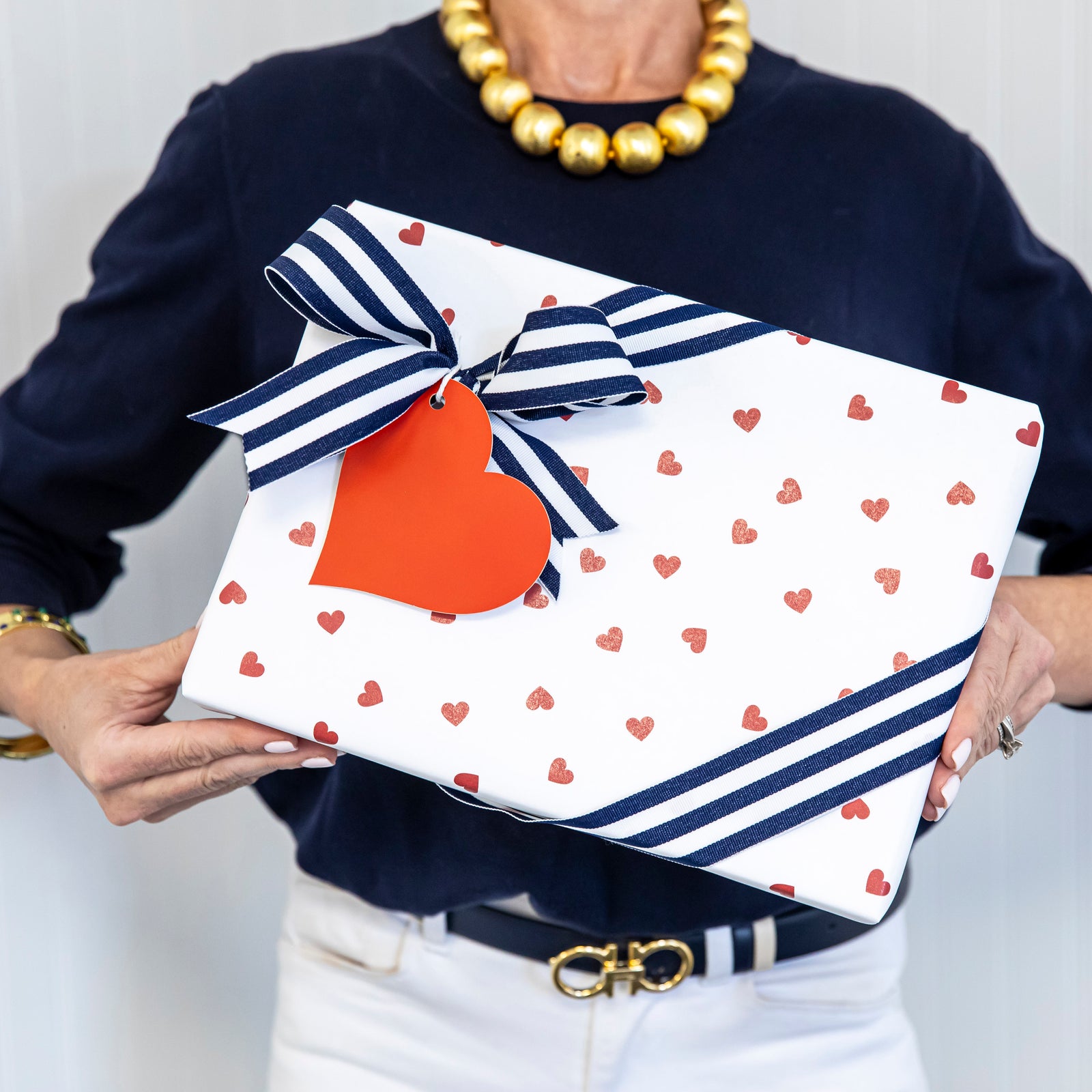 Continuous Roll Gift Wrap | Hearts