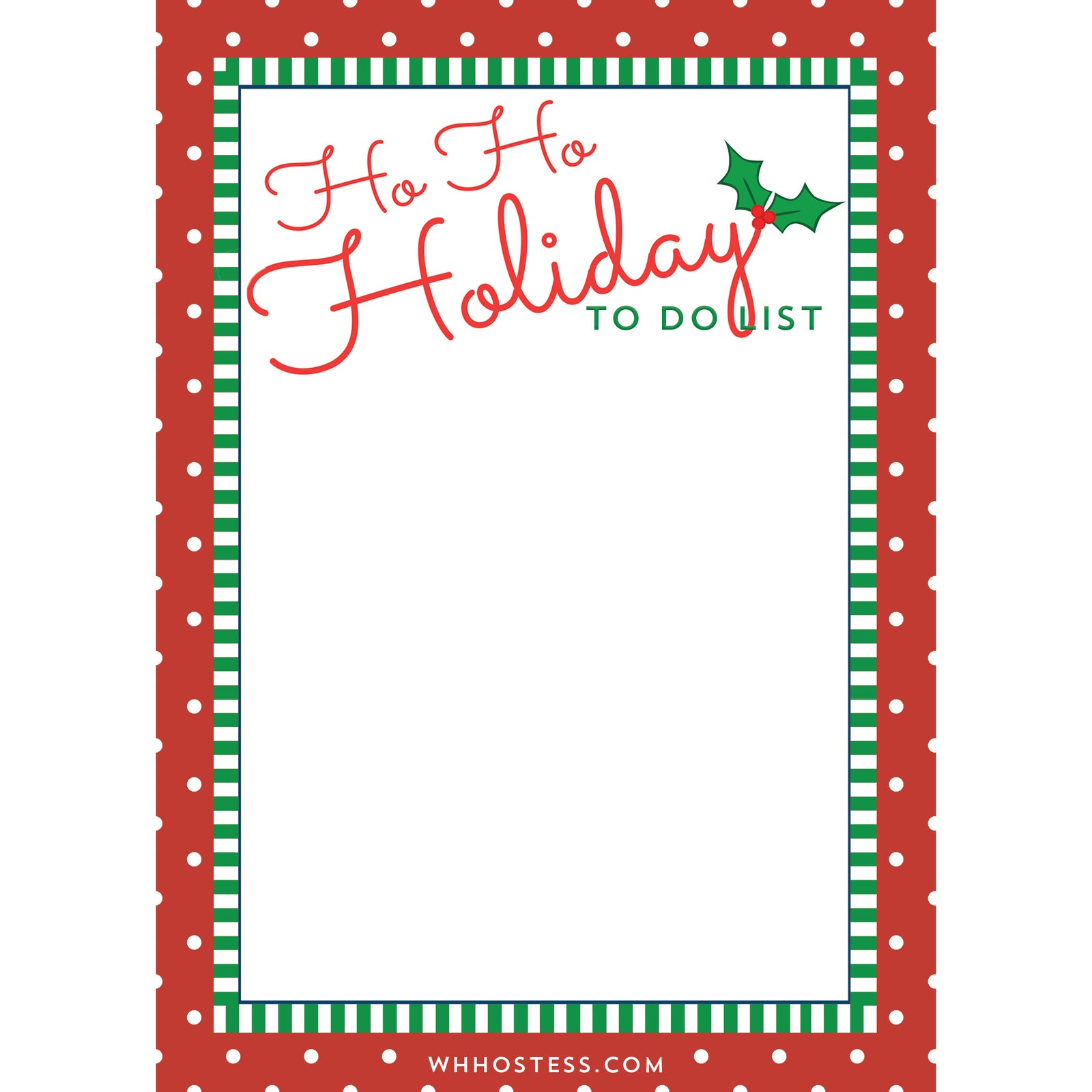 In Stock Oversized Ho Ho Holiday To Do List Sticky Notes