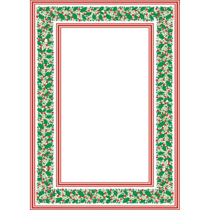 Stock Shoppe: 5x7 Holly Stripe Notepad