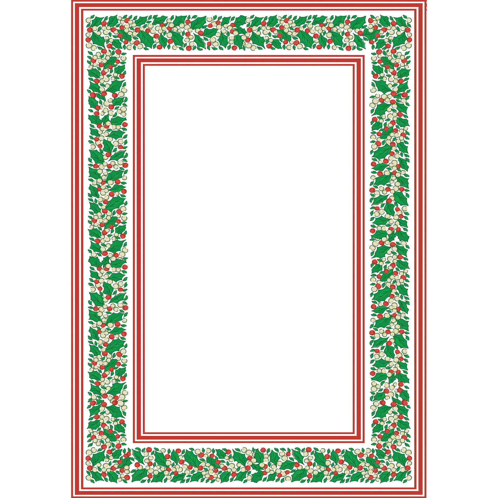 In Stock 5x7 Holly Stripe Notepad