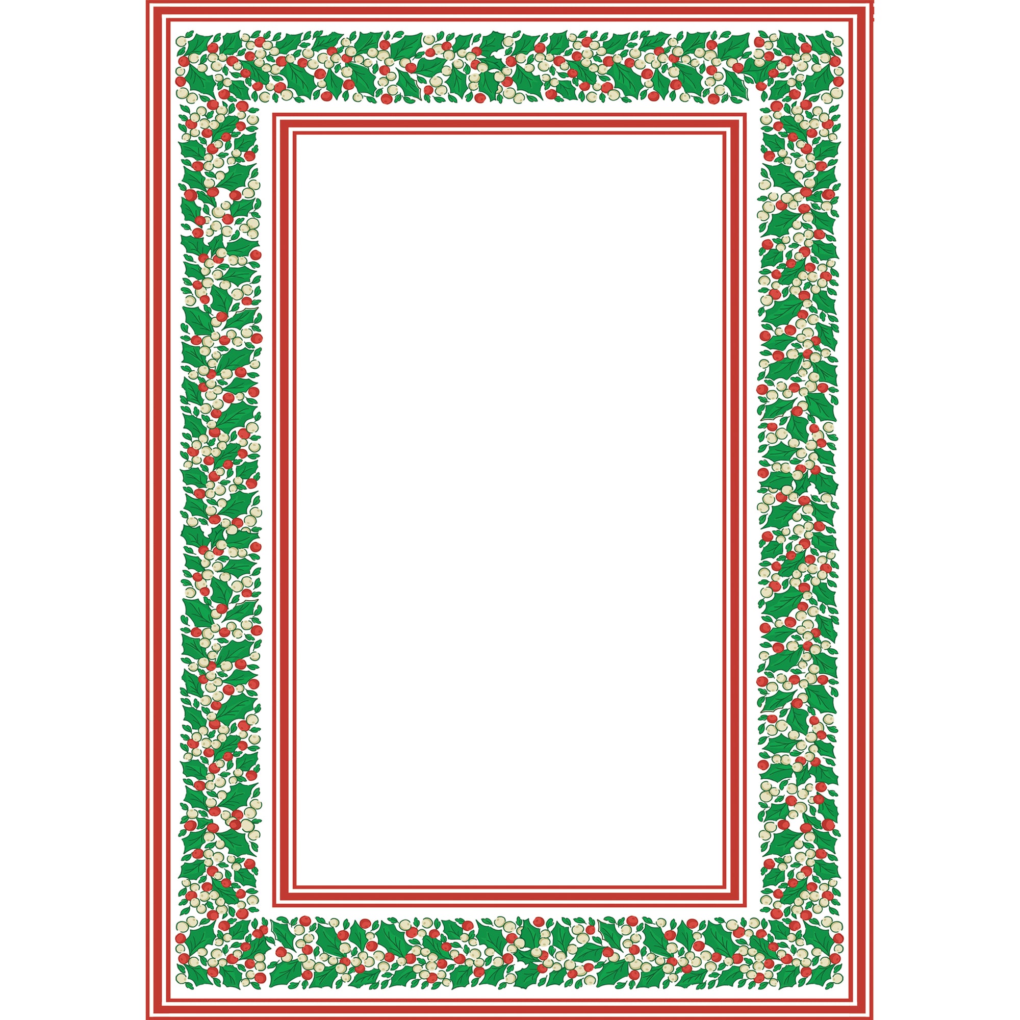 In Stock 5x7 Holly Stripe Notepad