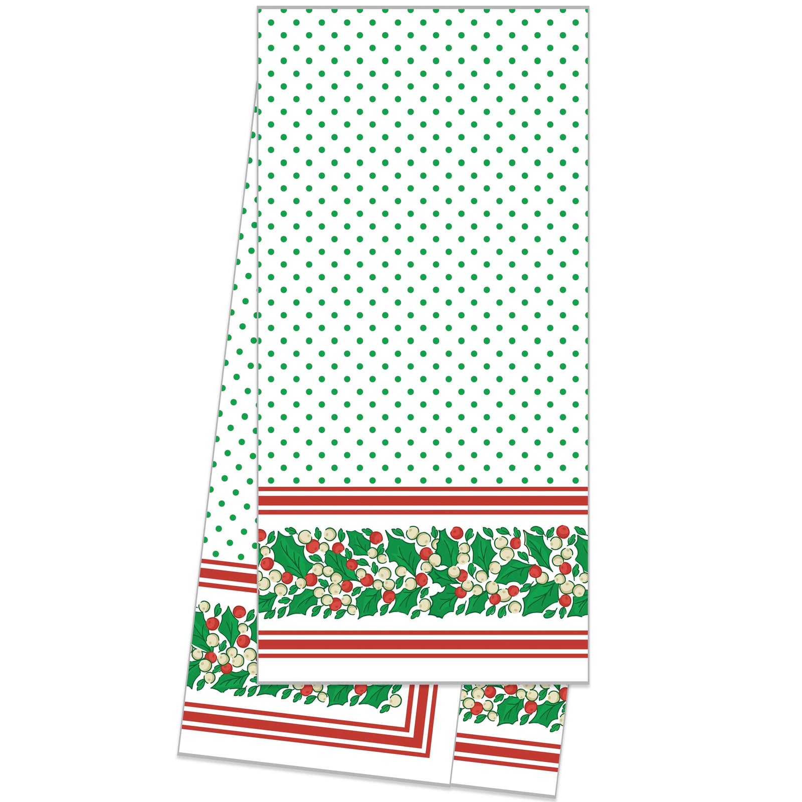 WH Hostess Cotton Tea Towel | Holly Stripe