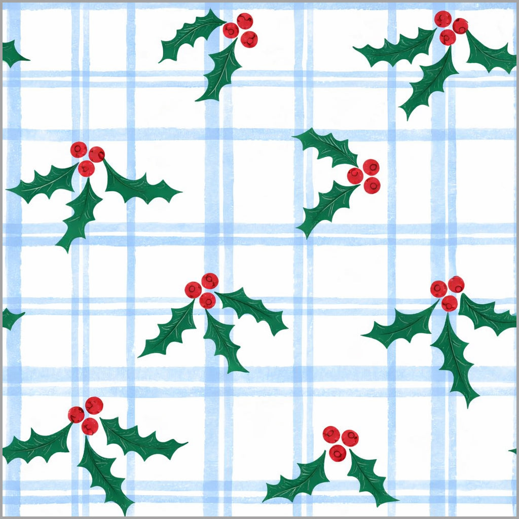 In Stock Continuous Roll Gift Wrap | Holly Windowpane