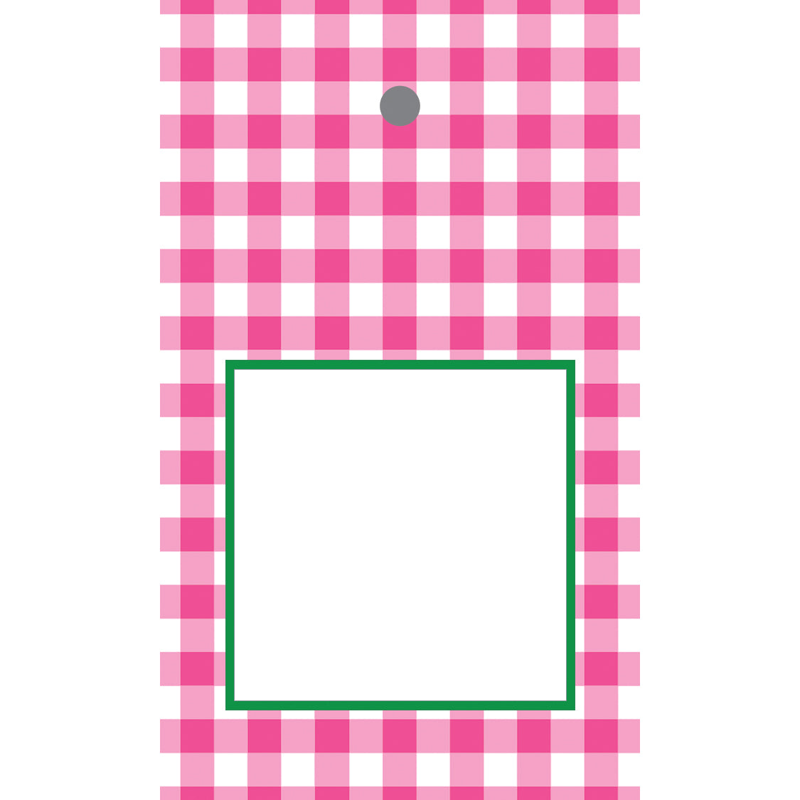 In Stock Gift Tags | Hot Pink Gingham Check