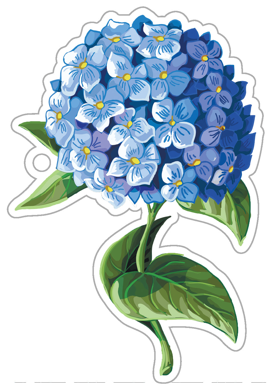In Stock Hydrangea Bloom Die-Cut Gift Tags