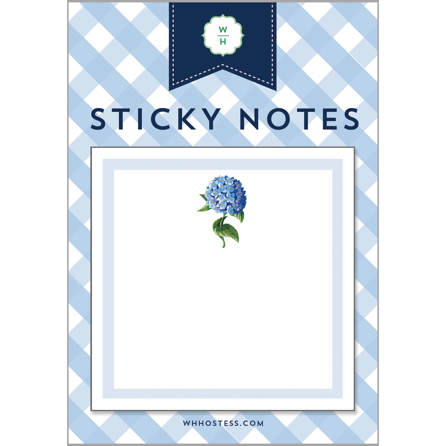 In Stock Hydrangea Bloom Single Sticky Note