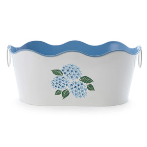 Blue Hydrangeas Beverage/Planter Tub