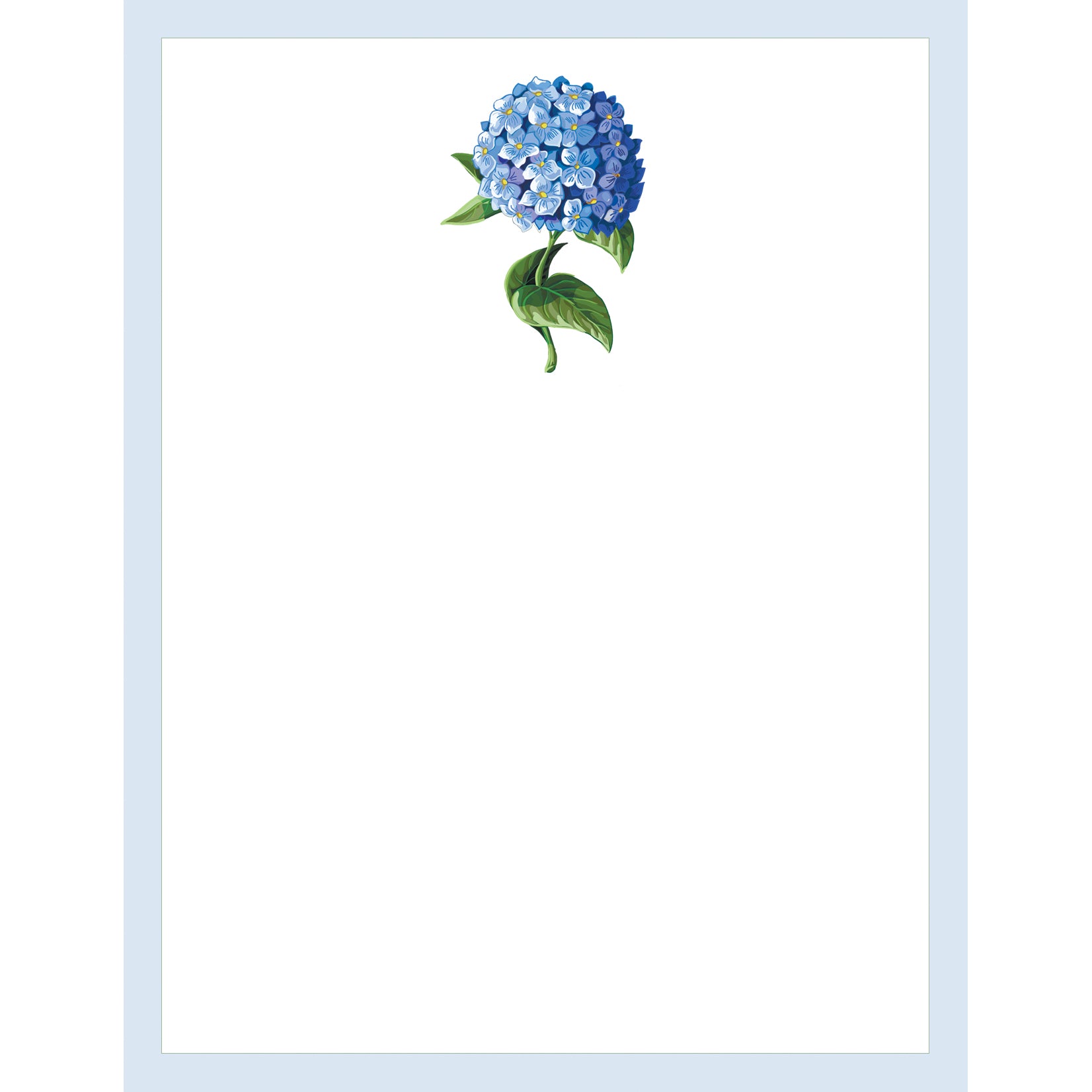 In Stock 4.25x5.5 Hydrangea Bloom Notepad
