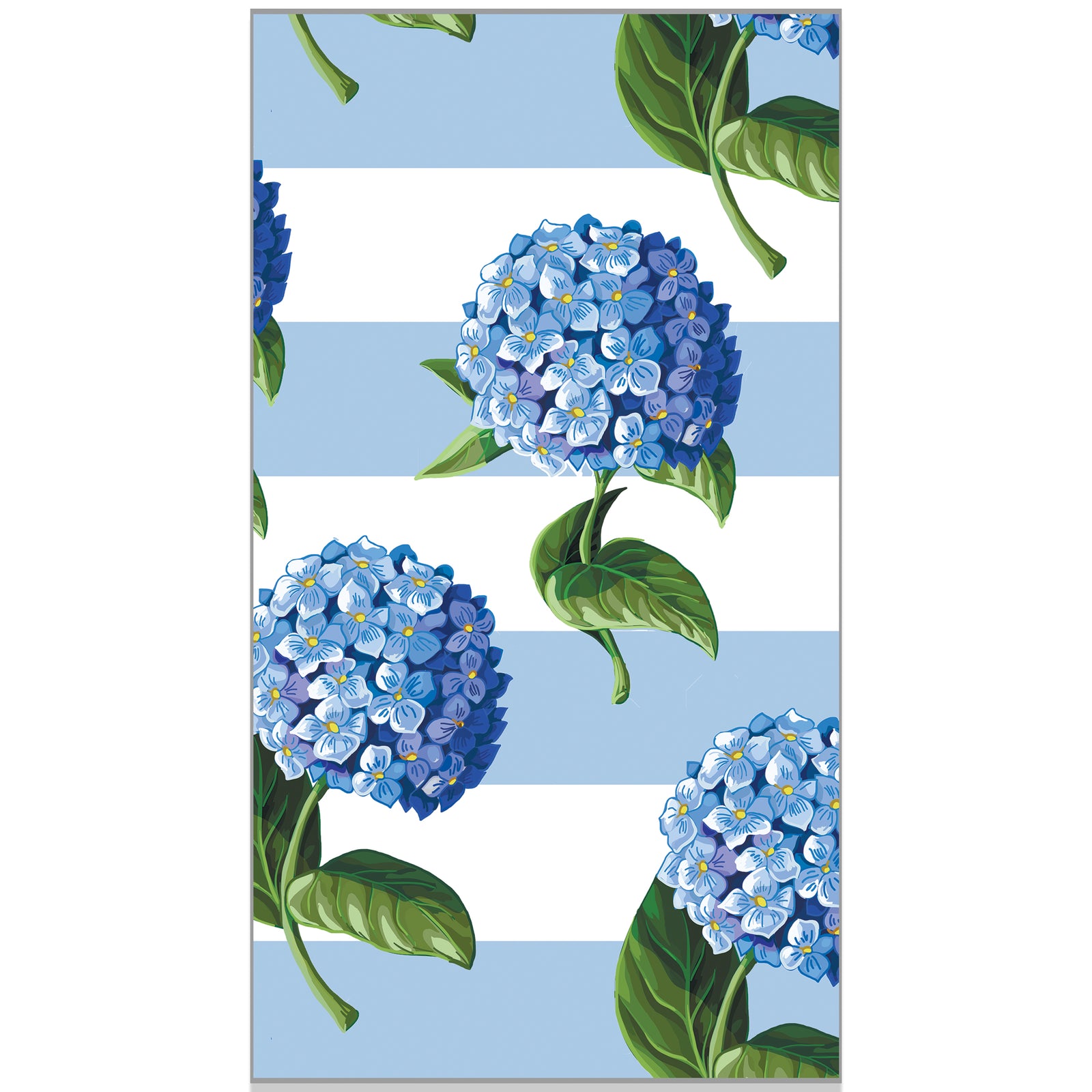 In Stock WH Paper Guest Towels | Hydrangeas Stripe