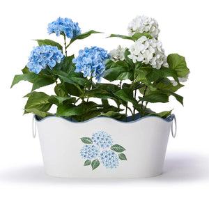 Blue Hydrangeas Beverage/Planter Tub