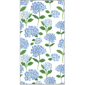 WH Paper Guest Towels | Blue Hydrangeas