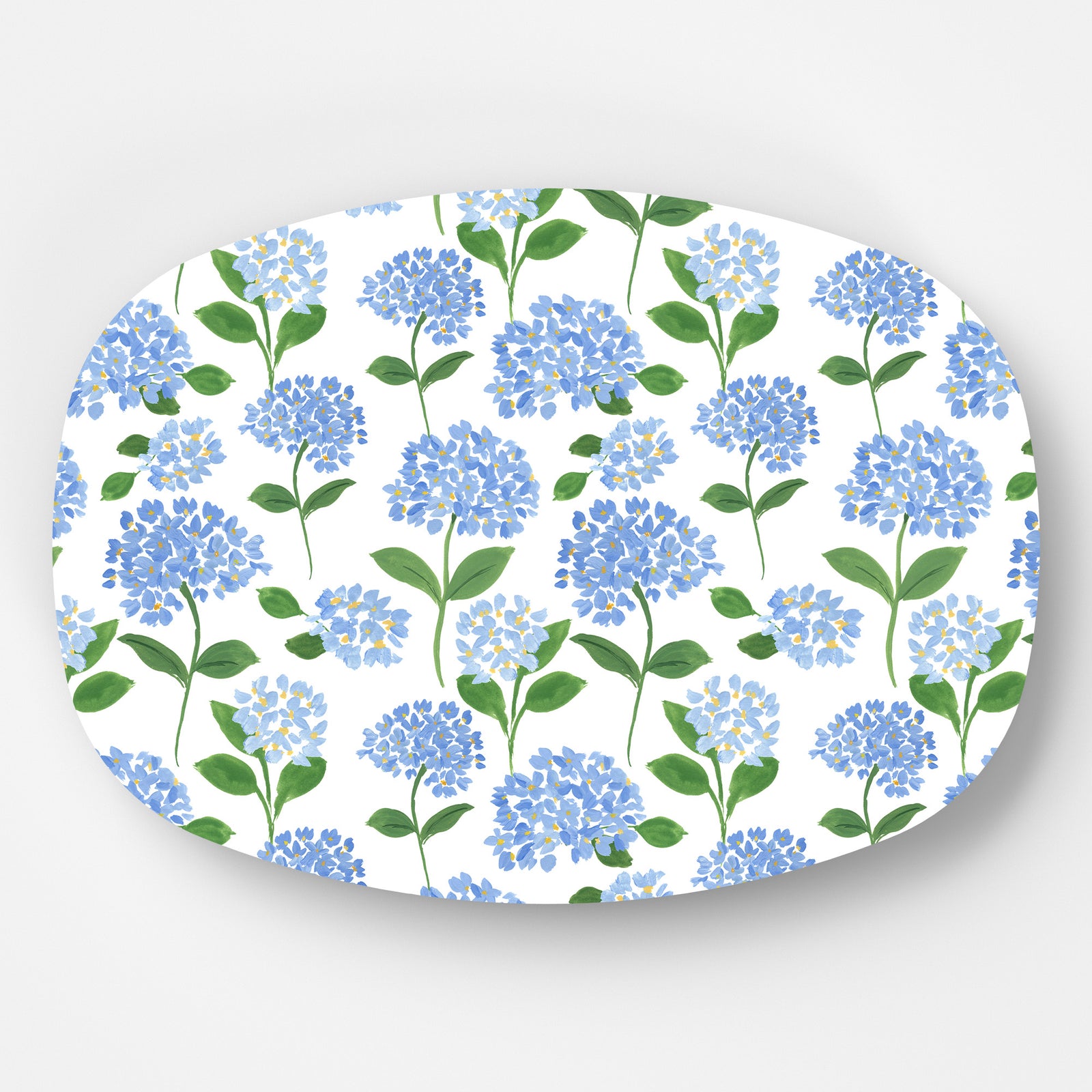 In Stock WH Serving Platter | Blue Hydrangeas
