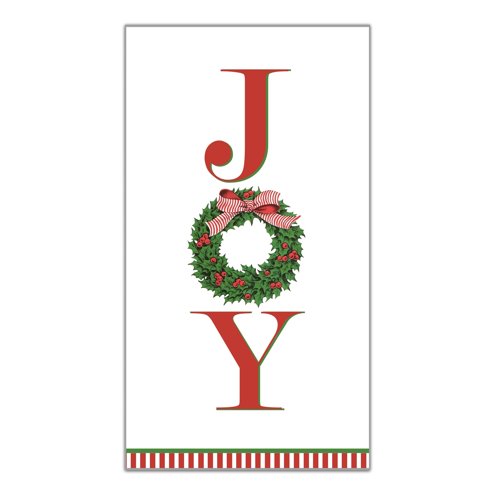 WH Paper Guest Towels | JOY Holly Wreath
