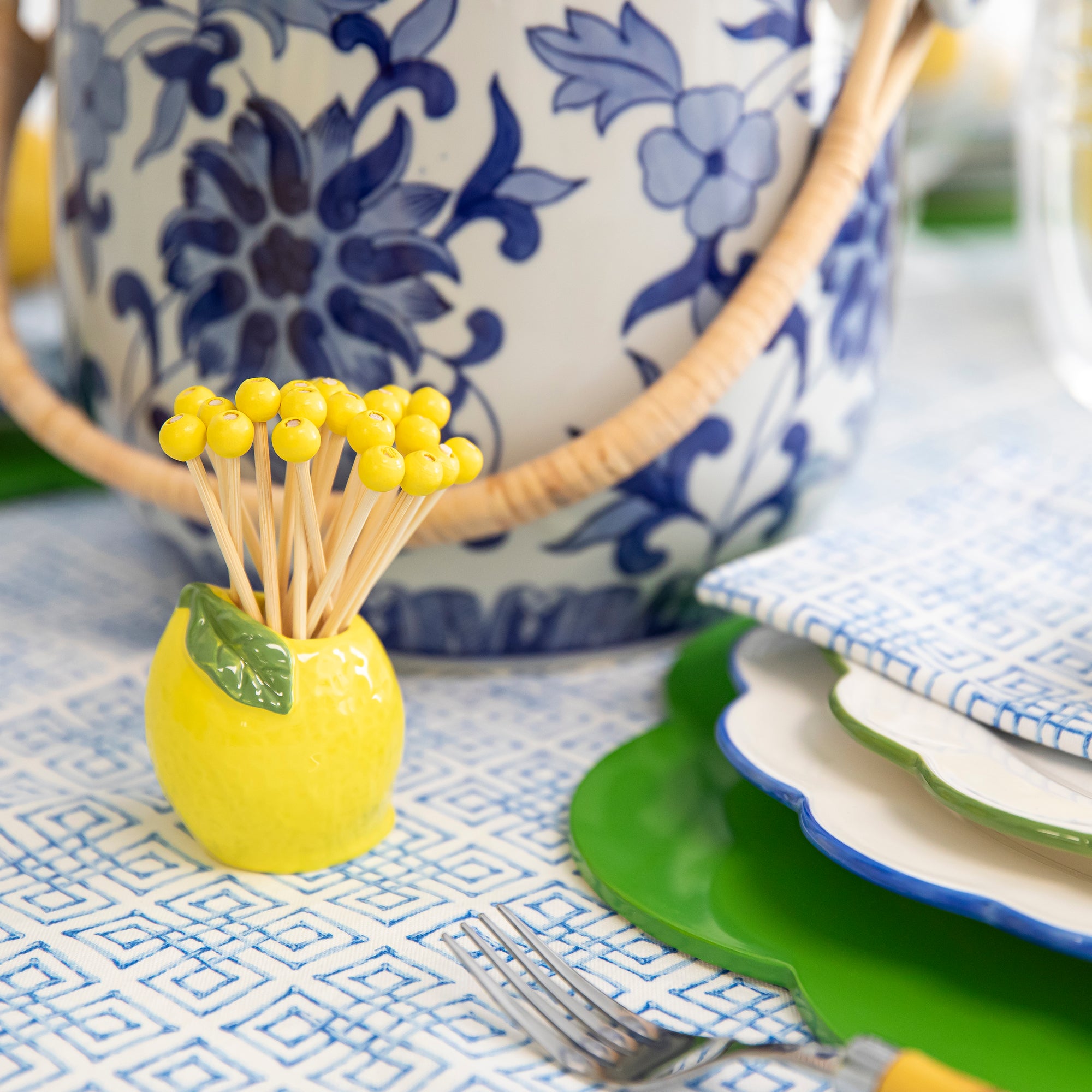 Lemon Toothpick Set - WH Hostess Social Stationery
