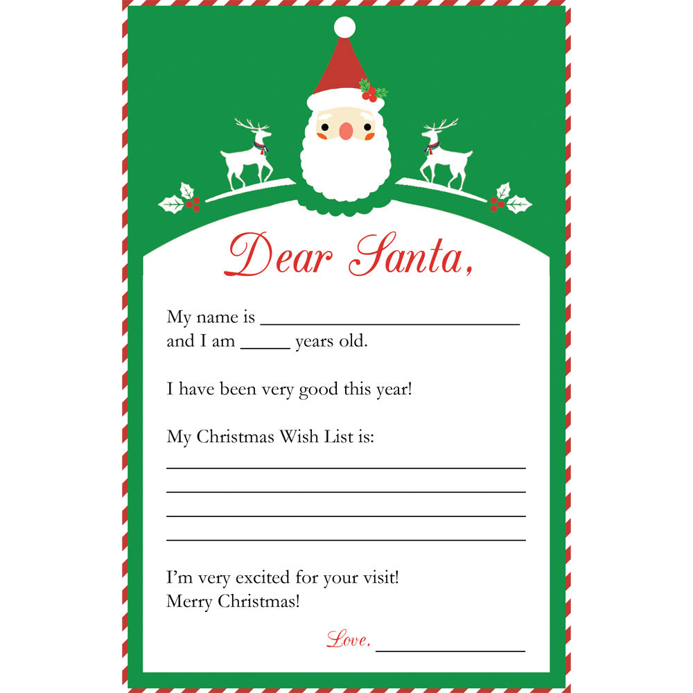 リリパットレーン　letter to santa Letter to Santa Claus - WH Hostess Social Stationery