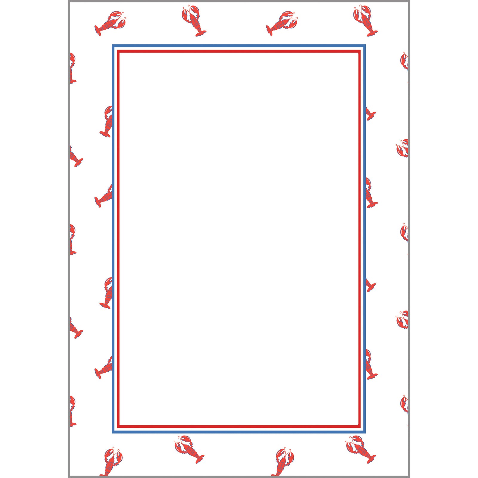 Stock Shoppe: 5x7 Preppy Lobster Notepad