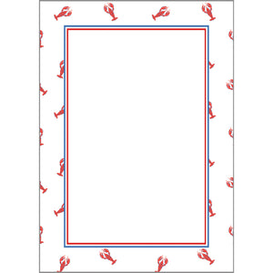 Stock Shoppe: 5x7 Preppy Lobster Notepad