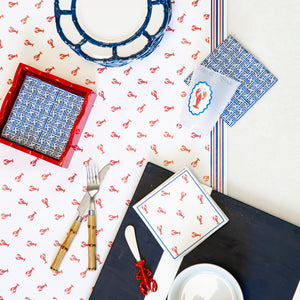 Paper Table Runner | Preppy Lobsters