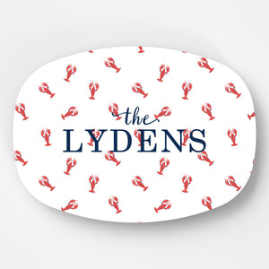 WH Serving Platter | Preppy Lobsters (Personalized Option)