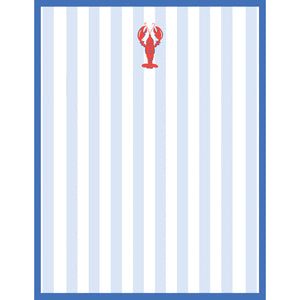 Stock Shoppe: 4x5 Lobster Stripe Notepad