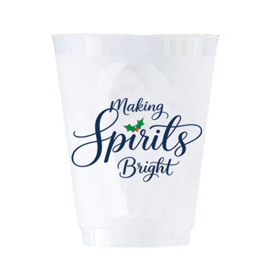 Making Spirits Bright Shatterproof Cups – Set of 8