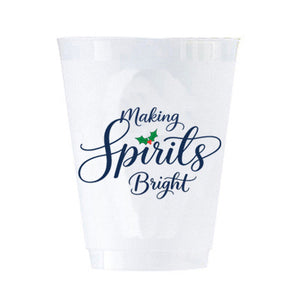 Making Spirits Bright Shatterproof Cups – Set of 8
