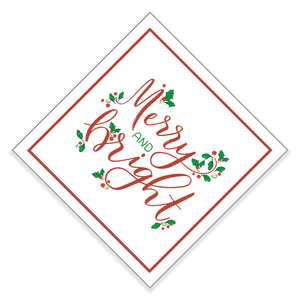 WH Paper Cocktail Napkins | Merry and Bright