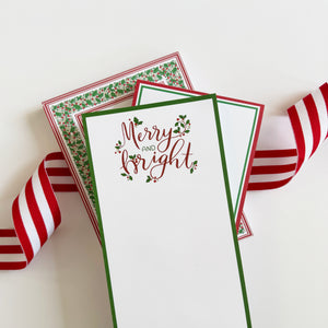 Stock Shoppe: 4.25x8.5 Merry and Bright Notepad