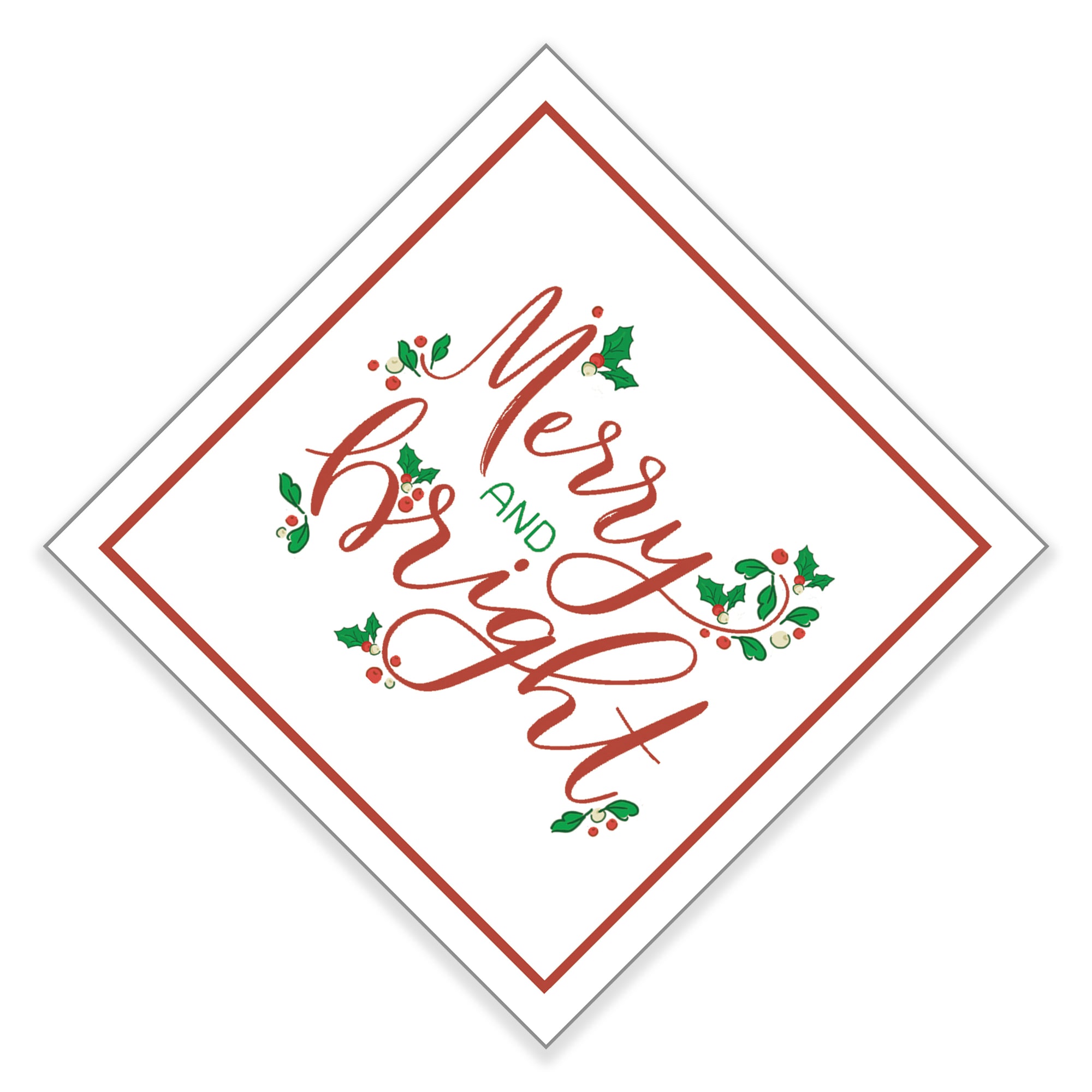 In Stock WH Paper Cocktail Napkins | Merry and Bright