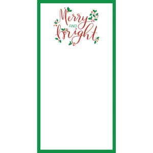 Stock Shoppe: 4.25x8.5 Merry and Bright Notepad