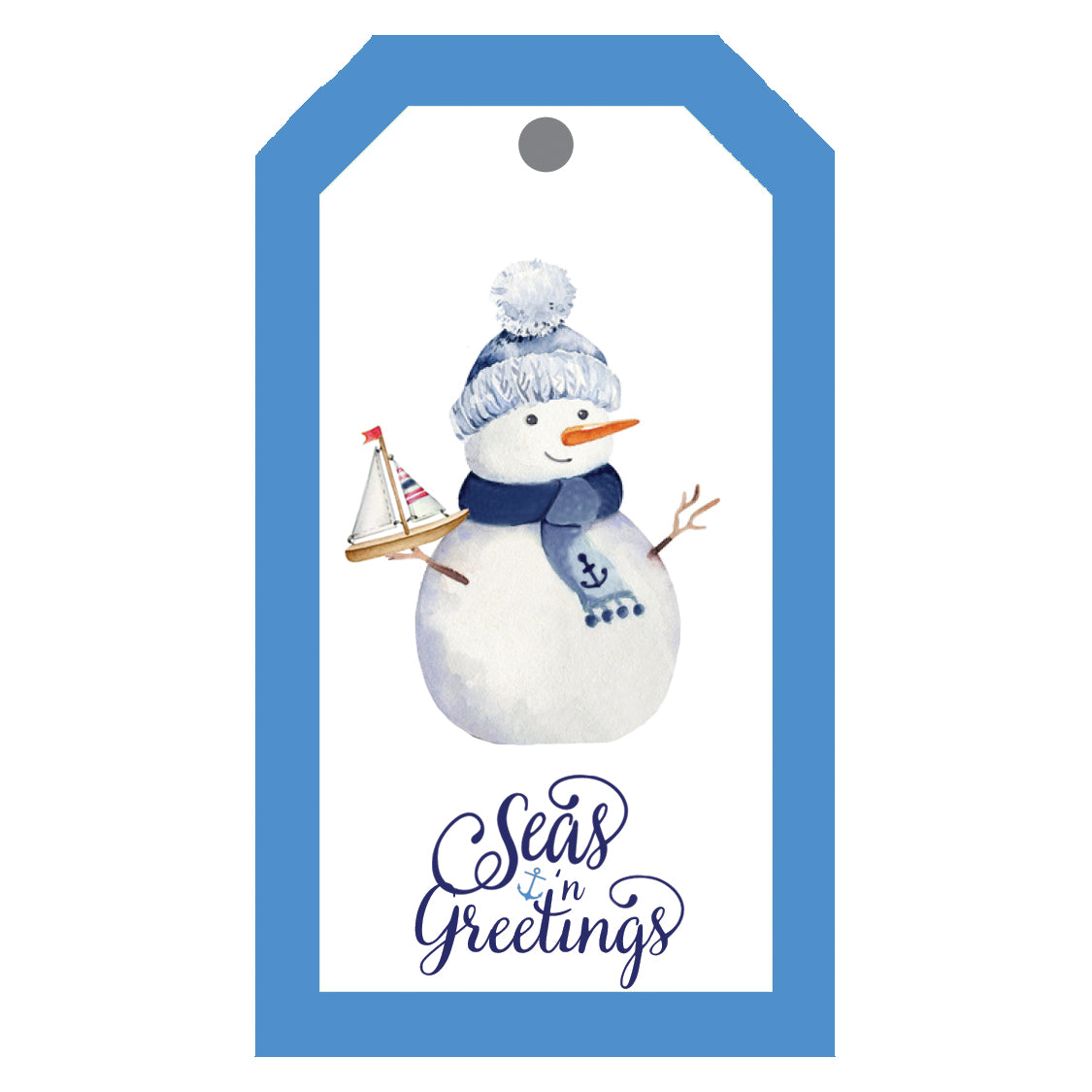 In Stock Gift Tags | Nautical Snowman