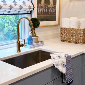 WH Hostess Cotton Tea Towel | Windowpane Floral