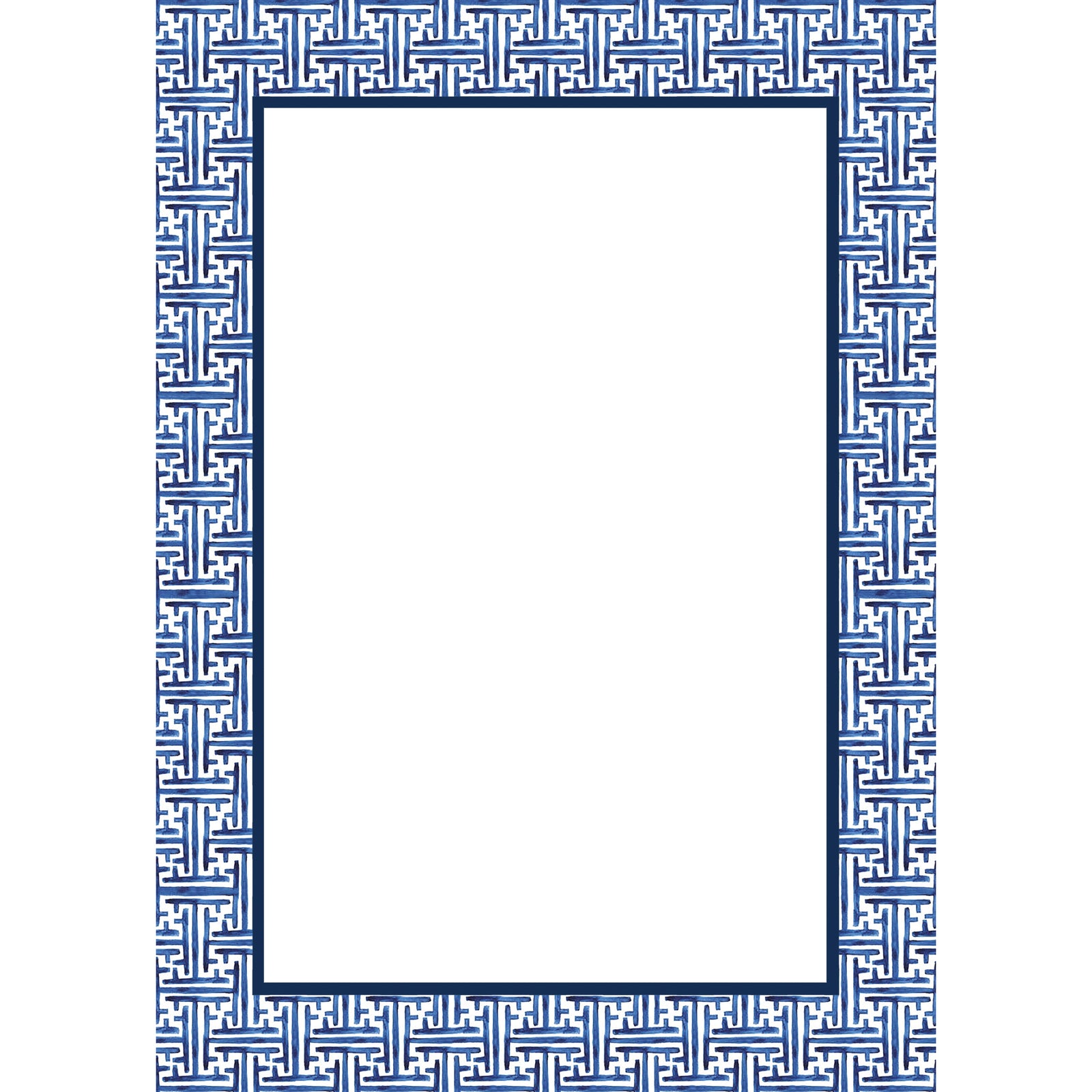 In Stock 5x7 Navy Blue Basketweave Notepad