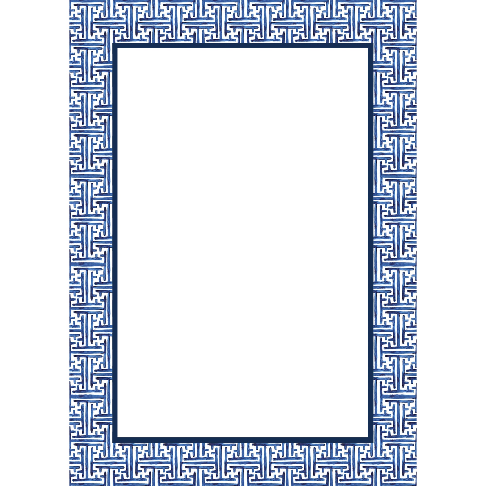 In Stock 5x7 Navy Blue Basketweave Notepad